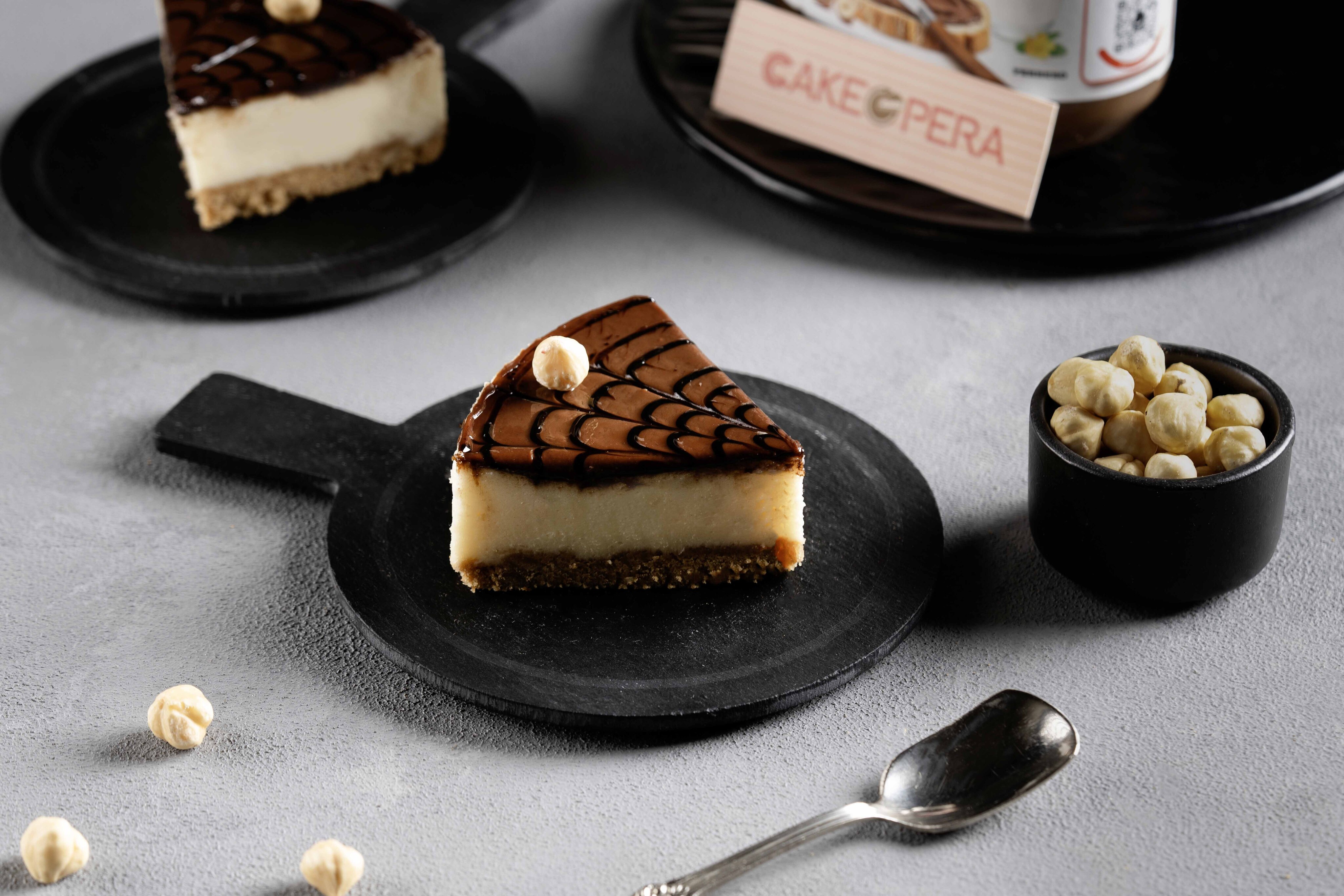 Nutella Cheese Cake Slice