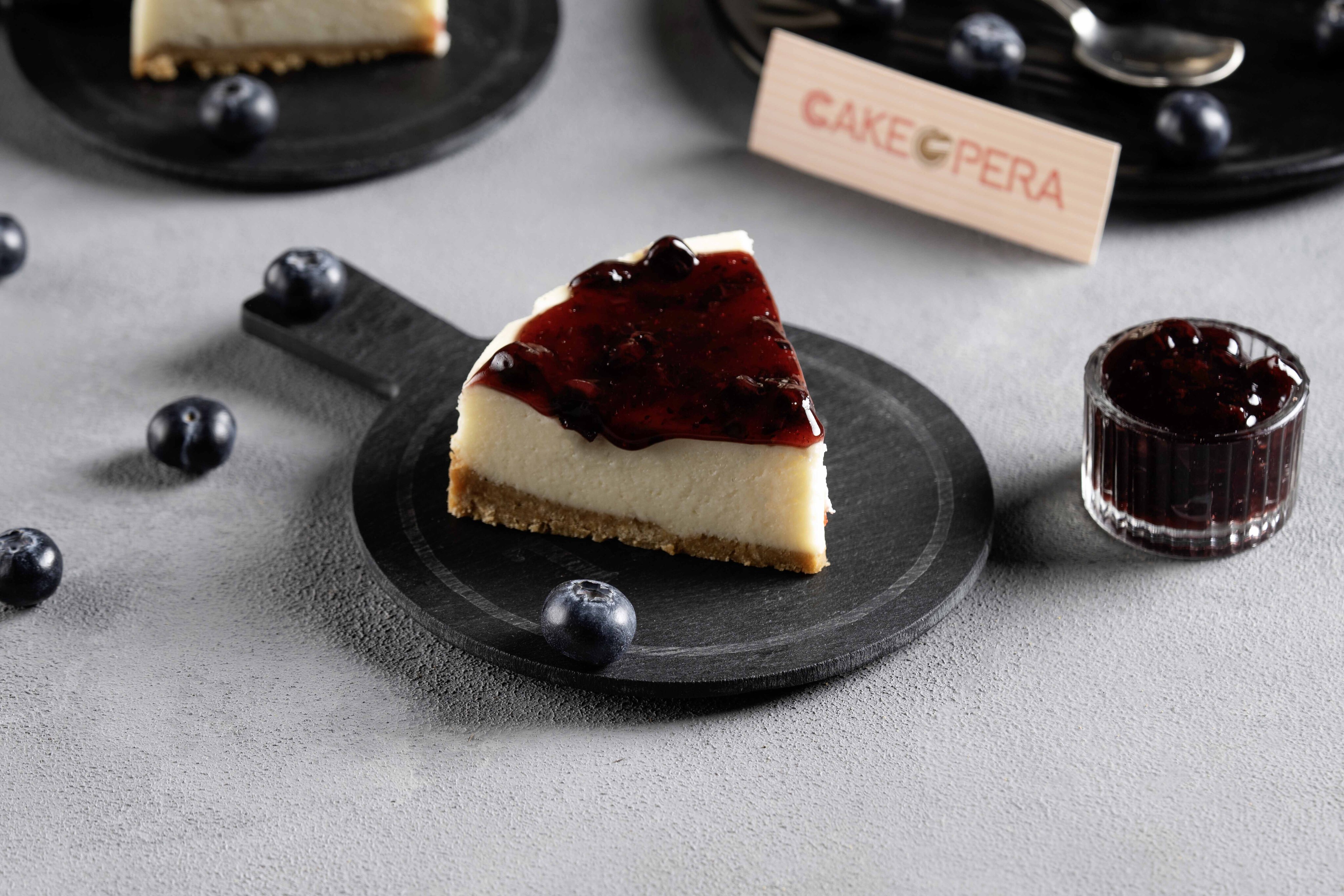 Blueberry Cheese Cake Slice